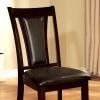 Brent Transitional Side Chair, Dark Cherry Finish, Set of 2