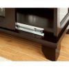 Curio Cabinate In Cappuccino Finish