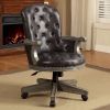 Yelena Height Adjustable Arm Chair in Gray and Black
