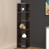 Simple And Stylish Corner Display Cabinet, Brown