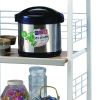 Commodious Kitchen Shelf On Casters, White