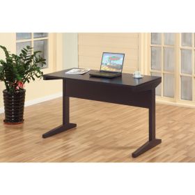 Well designed All Around Dark Brown Finish Desk.