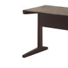 Well designed All Around Dark Brown Finish Desk.