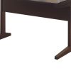 Well designed All Around Dark Brown Finish Desk.