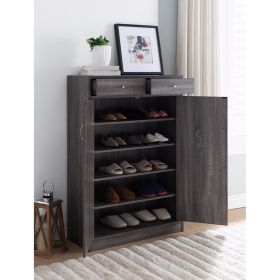 Shoe Cabinet With Spacious Storages, Gray