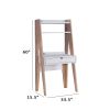 Huge Adorning Computer Desk With Drawer, Light Brown and White