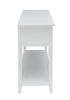 Flavius Console Table with 2 Drawers, White