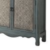 Storage Cabinet with 2 Doors and 2 Drawers, Antique Blue