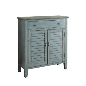 Winchell Antiqued Console Table, Antique Blue