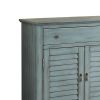 Winchell Antiqued Console Table, Antique Blue