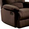 Arcadia Microfiber Glider Recliner, Chocolate Brown