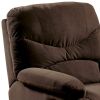 Arcadia Microfiber Glider Recliner, Chocolate Brown