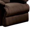 Arcadia Microfiber Glider Recliner, Chocolate Brown