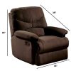 Arcadia Microfiber Glider Recliner, Chocolate Brown