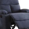 Rosia Comfy Recliner , Blue Linen