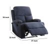 Rosia Comfy Recliner , Blue Linen