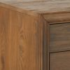 Traditional Style 3 Drawers Wood Nightstand By Inverness, Brown
