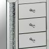 Nysa End Table, Mirrored