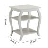 Becci End Table, White