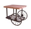 Francie End Table, Oak & Antique Gray