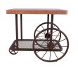 Francie End Table, Oak & Antique Gray