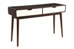 Beautiful Sofa Table With 2 Drawers, Espresso & White