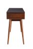 Beautiful Sofa Table With 2 Drawers, Espresso & White