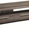 Fine Looking weathered Gray tv console