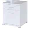 Gorgeous white Wooden desk with cabinet