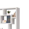 Fantastic Geometric Cubed Rectangular bookcase, White