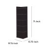 Radiant Brown Wooden Corner Bookcase