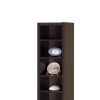Glimmering Brown Narrow Wooden bookcase