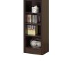 Glimmering Brown Narrow Wooden bookcase