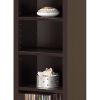 Glimmering Brown Narrow Wooden bookcase
