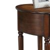Alluring Side Table, Dark Oak Brown