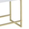 Astonishing Side Table, White & Gold