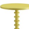 Astonishing Side Table With Round Top, Yellow