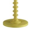 Astonishing Side Table With Round Top, Yellow