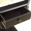 Wooden Chess Game TableWith One Drawer, Black