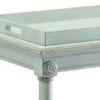 Wooden Serving Tray Table, Antique Green