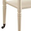 Wooden Serving Tray Table, Antique White