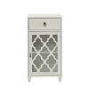Faddish Side Table, White