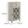 Faddish Side Table, White