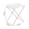 Modish Tray Table, Clear Acrylic & Copper