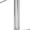 Smart Looking Adjustable Stool with Swivel, Clear & Chrome