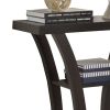Wooden Console Table With 1 Shelf, Dark Espresso