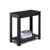 Minimalistic  designed Wooden Chairside Table, Black