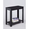 Minimalistic  designed Wooden Chairside Table, Black