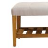 Wooden Bench, Light Gray & Oak