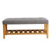 Wooden Bench, Gray & Oak
